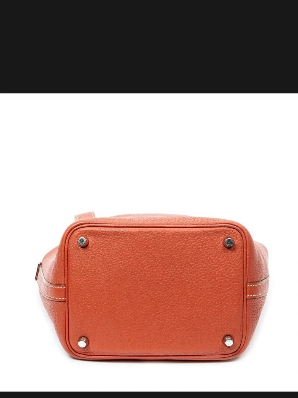 Hermes Picotin Leather Bucket Bag - Red Pivoine